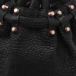 Alexander Wang Black Textured Leather Diego Bucket Bag