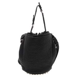 Alexander Wang Black Textured Leather Diego Bucket Bag