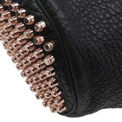 Alexander Wang Black Textured Leather Diego Bucket Bag
