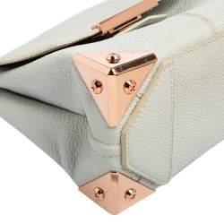 Pre Owned حقيبة كتف اليكساندر وانغ ماريون جلد أزرق باهت 