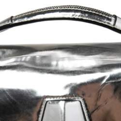 Pre Owned Alexander Wang Silver Laminated Leather Devere Top Handle Bag