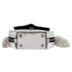 Pre Owned Alexander Wang Silver Laminated Leather Devere Top Handle Bag