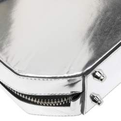 Pre Owned Alexander Wang Silver Laminated Leather Devere Top Handle Bag