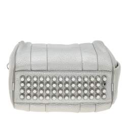 Alexander Wang Metallic Silver Leather Small Rockie Satchel