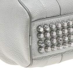 Alexander Wang Metallic Silver Leather Small Rockie Satchel