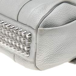 Alexander Wang Metallic Silver Leather Small Rockie Satchel