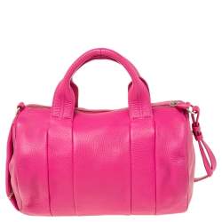 Alexander Wang Pink Leather Rockie Boston Bag