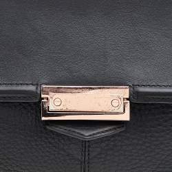Pre Owned Alexander Wang Black Leather Marion Prisma Clutch