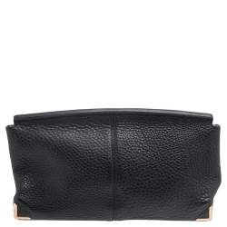 Pre Owned Alexander Wang Black Leather Marion Prisma Clutch
