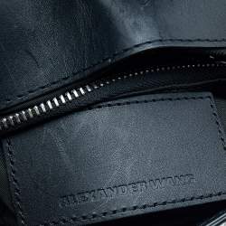 Alexander Wang Grey/Black Croc Embossed Leather Mini Marion Prisma Shoulder Bag