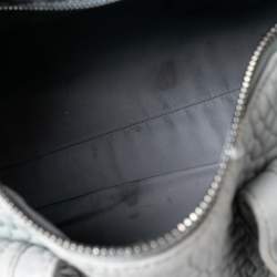 Pre Owned حقيبة ساتشل اليكساندر وانغ روكي جلد منقوش أزرق باهت 