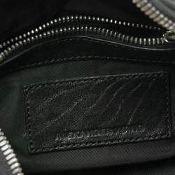 مملوكة مسبقًا Alexander Wang Black Pebbled Leather Mini Rockie Satchel