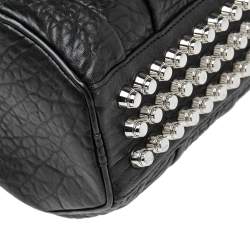 مملوكة مسبقًا Alexander Wang Black Pebbled Leather Mini Rockie Satchel