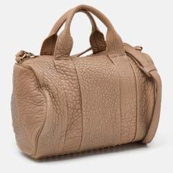 مملوكة مسبقًا حقيبة ساتشل أليكساندر وانغ روكو جلد بيج داكن