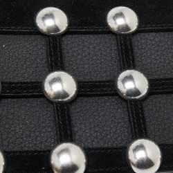 Alexander Wang Black Leather and Suede Studded Cage Crossbody Bag