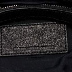 Alexander Wang Black Suede And Leather Chain Shoulder Bag