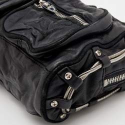 Alexander Wang Black Suede And Leather Chain Shoulder Bag