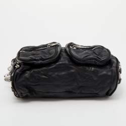 Alexander Wang Black Suede And Leather Chain Shoulder Bag