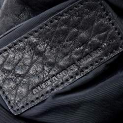 Pre Owned Alexander Wang Black Leather Studded Boston Bag