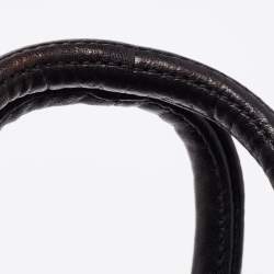 Pre Owned Alexander Wang Black Textured Leather Mini Rocco Duffel Bag