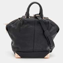 Alexander Wang Black Leather Emile Satchel