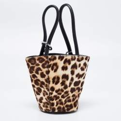 Alexander Wang Tri Color Calfhair and Leather Mini Runway Roxy Bucket Bag