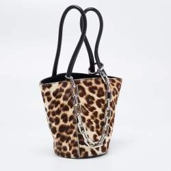 Alexander Wang Tri Color Calfhair and Leather Mini Runway Roxy Bucket Bag