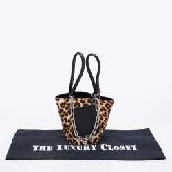 Alexander Wang Tri Color Calfhair and Leather Mini Runway Roxy Bucket Bag
