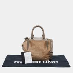 Alexander Wang Brown Suede And Leather Satchel