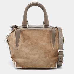Alexander Wang Brown Suede And Leather Satchel