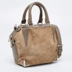 Alexander Wang Brown Suede And Leather Satchel