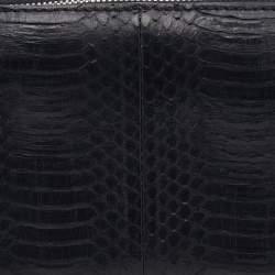 Alexander Wang Black Watersnake Leather Chastity Pouch
