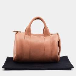 Alexander Wang Peach Pebbled Leather Rocco Duffle Bag