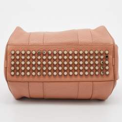Alexander Wang Peach Pebbled Leather Rocco Duffle Bag
