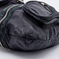 Pre Owned Alexander Wang Black Leather and Suede Leather Donna Hobo
