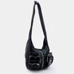 Pre Owned Alexander Wang Black Leather and Suede Leather Donna Hobo
