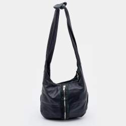 Pre Owned Alexander Wang Black Leather and Suede Leather Donna Hobo