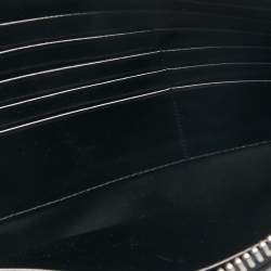 Alexander Wang Black Ostrich Embossed Leather Clutch