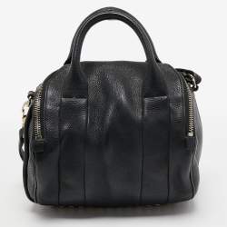 Alexander Wang Black Leather Rocco Satchel