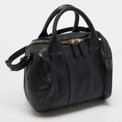Alexander Wang Black Leather Rocco Satchel
