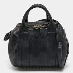 Alexander Wang Black Leather Rocco Satchel