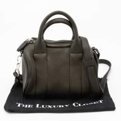 Alexander Wang Green Pebbled Leather Mini  Rockie Satchel