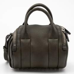 Alexander Wang Green Pebbled Leather Mini  Rockie Satchel