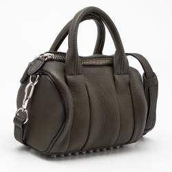 Alexander Wang Green Pebbled Leather Mini  Rockie Satchel
