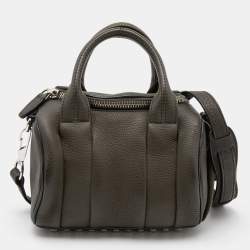 Alexander Wang Green Pebbled Leather Mini  Rockie Satchel