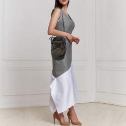 Alexander Wang Dark Olive Leather Studded Diego Bucket Bag