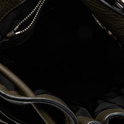 Alexander Wang Dark Olive Leather Studded Diego Bucket Bag