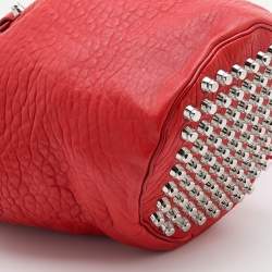 Alexander Wang Orange Textured Leather Diego Bucket Bag