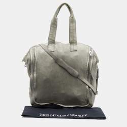 Alexander Wang Pale Green Leather Adjustable Satchel