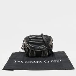 Alexander Wang Black Leather Micro Marti Shoulder Bag